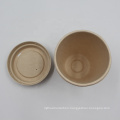 Environmentally Biodegradable Disposable Sugarcane Bagasse Coffee Drink Cup With Lid